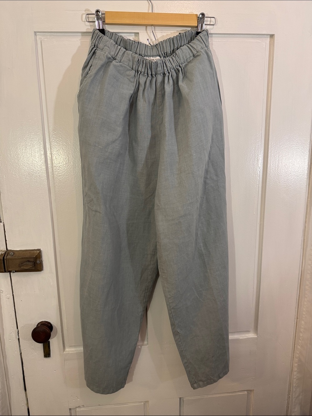 Women’s 100% Linen Cropped Pants